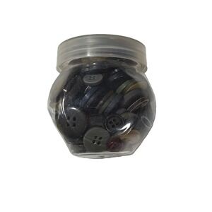Crafter's Square Notions Buttons 4 oz Jar Random Colors and Sizes Neutrals